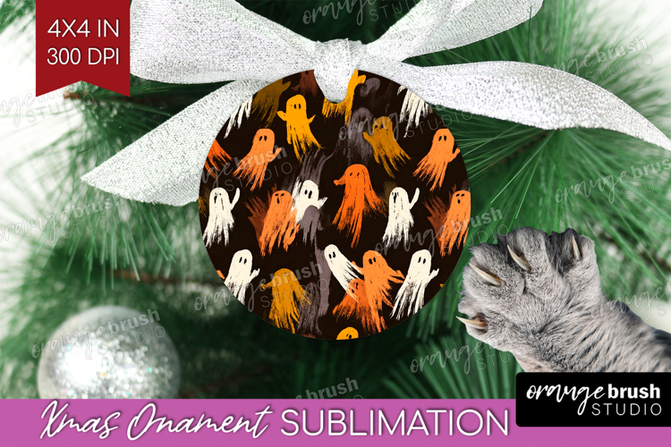 Halloween Ornament PNG - Brush Stroke PNG Sublimation