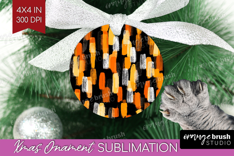 Halloween Ornament PNG - Brush Stroke PNG Sublimation