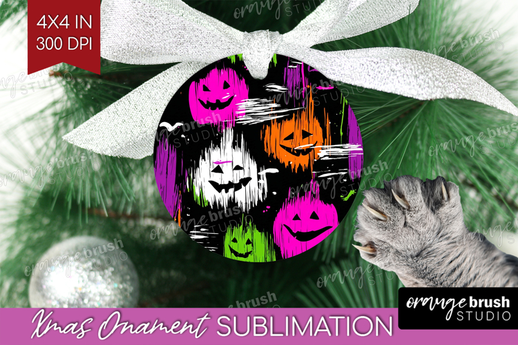 Halloween Ornament PNG - Brush Stroke PNG Sublimation