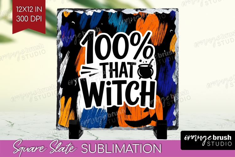 Halloween Quote Slate PNG - Sarcastic Square Slate
