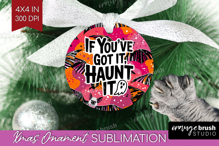 Halloween Quote Ornament PNG - Sarcastic PNG Sublimation