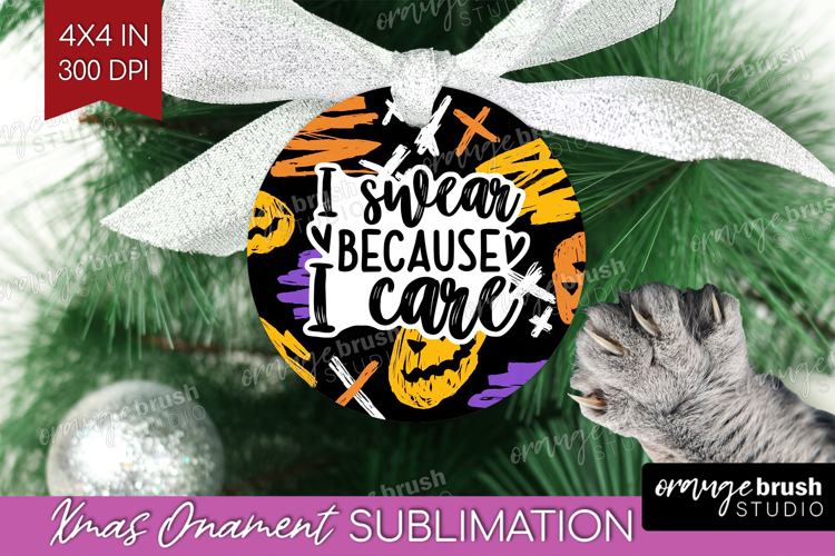 Sarcastic Halloween Quote Ornament PNG - Brush Stroke PNG