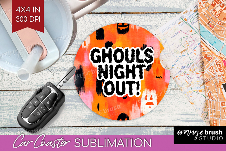 Halloween Quote Car Coaster - Sarcastic Coaster PNG