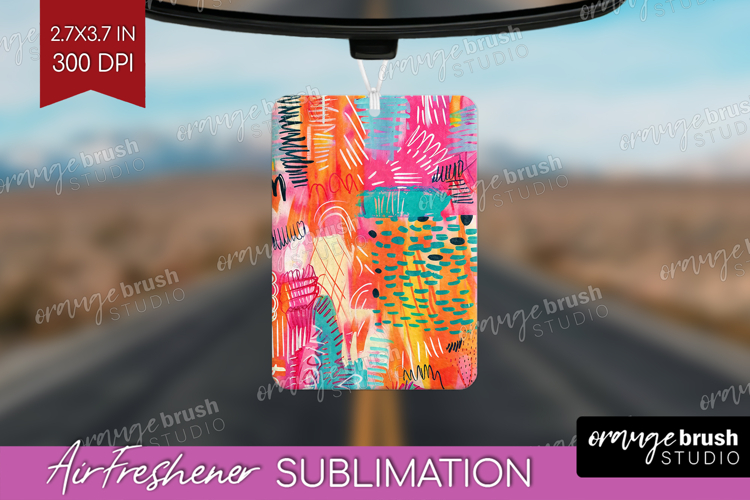 Brush Stroke Air Freshener PNG - Abstract PNG Sublimation