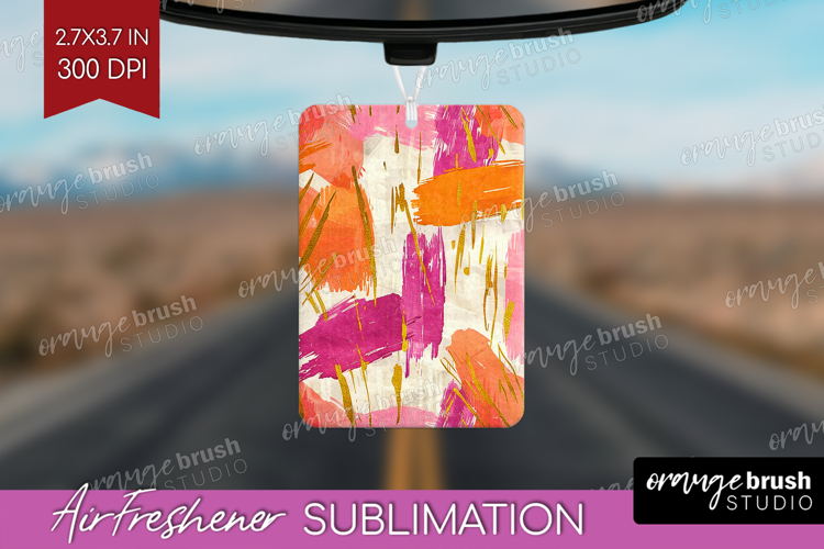 Brush Stroke Air Freshener PNG - Abstract PNG Sublimation
