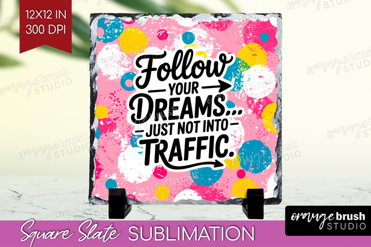 Funny Sarcastic Quote Slate PNG - Inspirational Square Slate