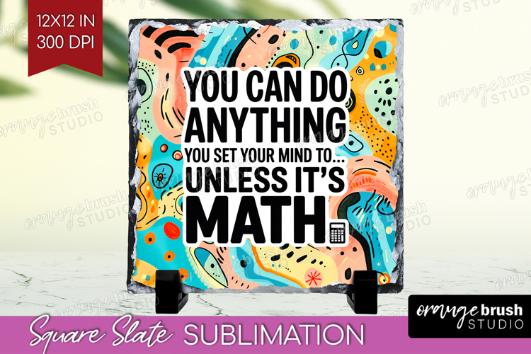 Funny Sarcastic Quote Slate PNG - Inspirational Square Slate