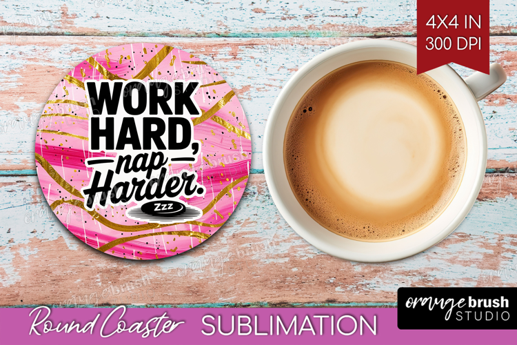 Funny Sarcastic Quote Round Coaster - Inspirational Coaster