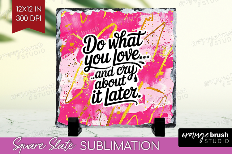 Funny Sarcastic Quote Slate PNG - Inspirational Square Slate