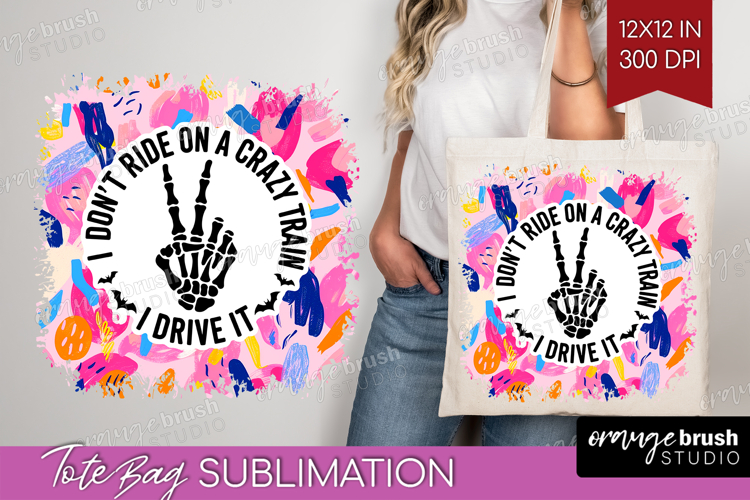 Sarcastic Quote Tote Bag - Brush Stroke Tote Bag PNG