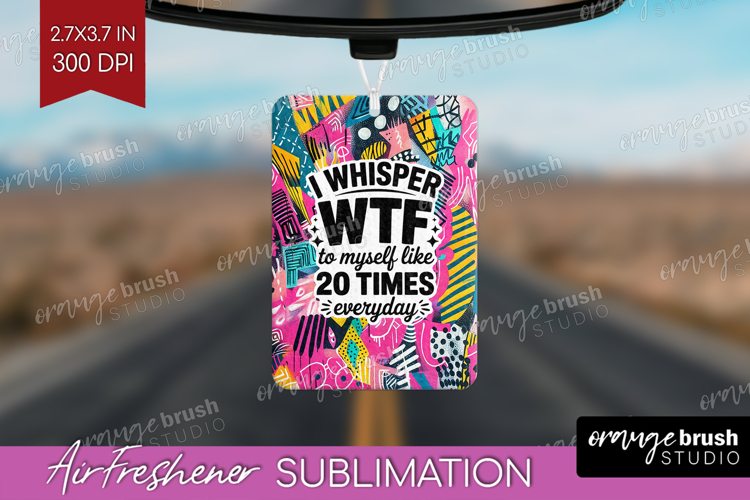 Sarcastic Quote Air Freshener PNG - Brush Stroke PNG