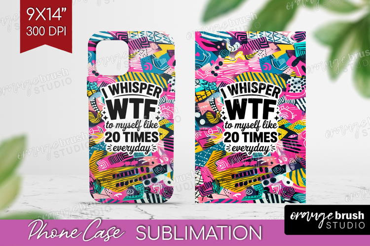 Sarcastic Quote Phone Case PNG - Brush Stroke Case PNG