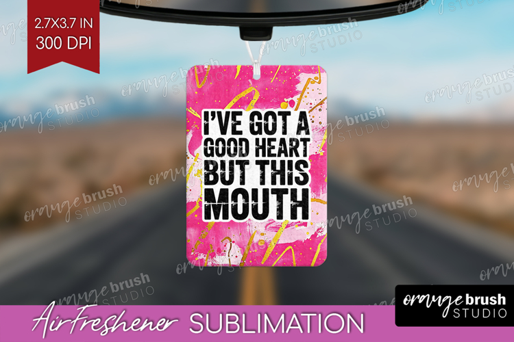 Sarcastic Quote Air Freshener PNG - Brush Stroke PNG