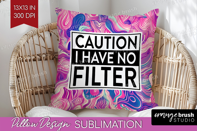 Sarcastic Quotes Quote Pillow Sublimation - Brush Stroke PNG