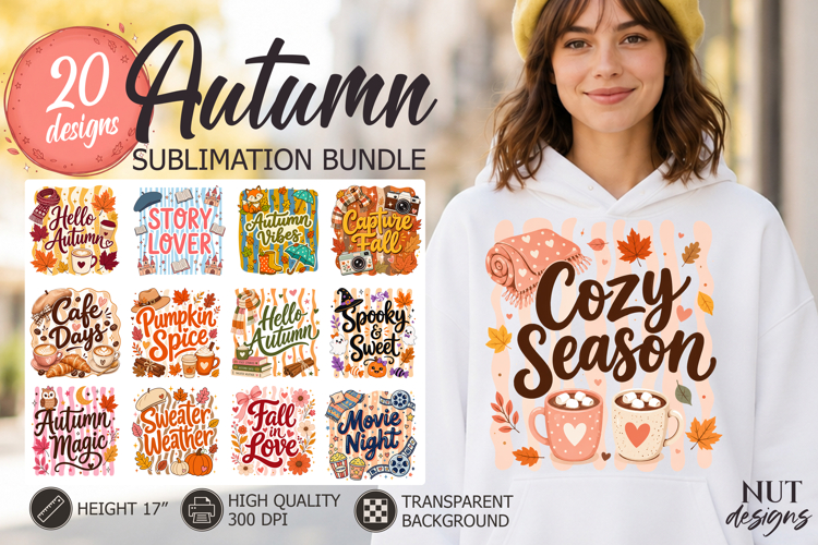 Coquette Autumn Sublimation Bundle Cozy autumn shirt