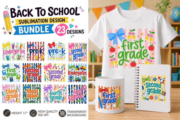 Back To School bundle, Coquette School grade First grade