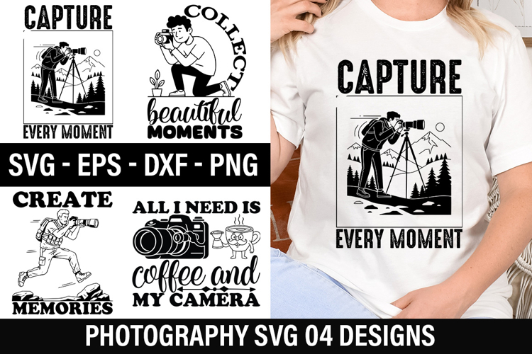 Photographer SVG Design - All i need is coffee and my camera