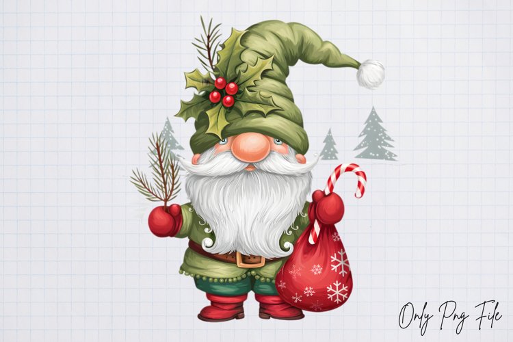 Cute Gnome Clipart Image 3