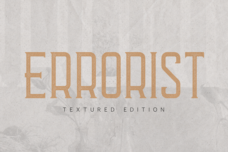 Errorist Textured Vintage Serif Display Font