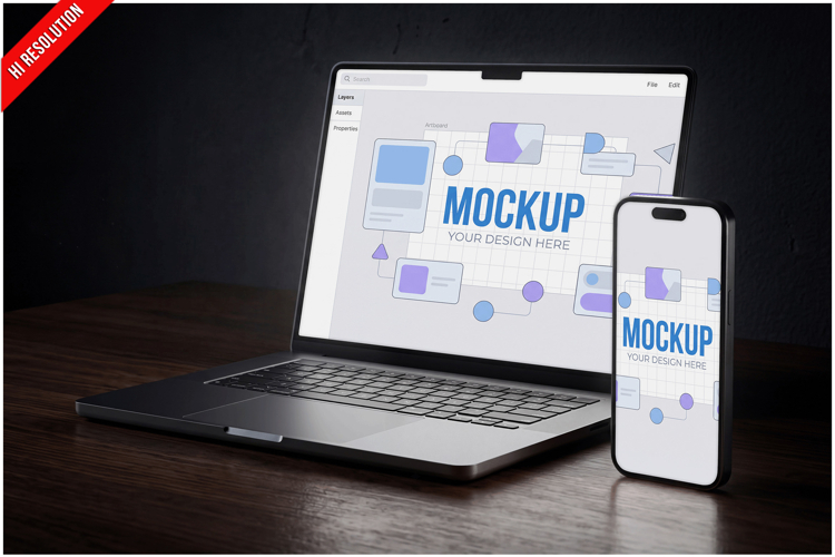 Laptop And Smartphone