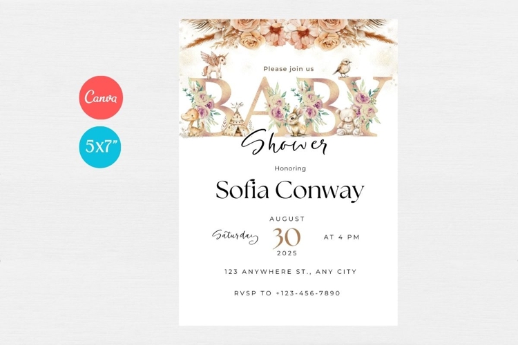 Baby Shower Invitation Template 191