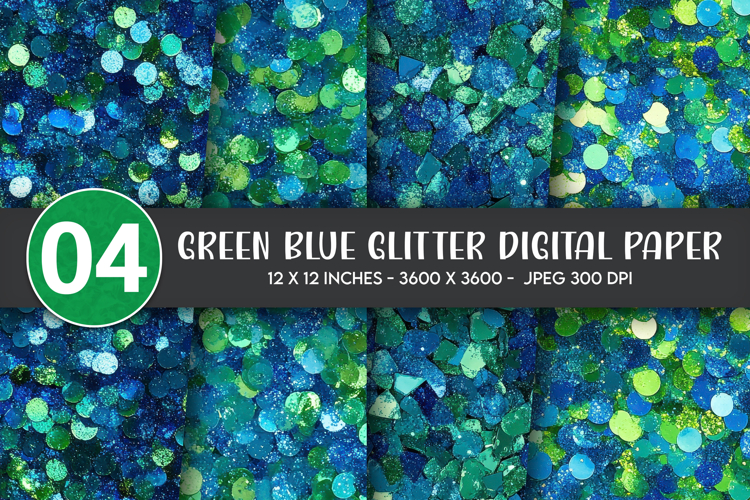Green Glitter Background Image 8