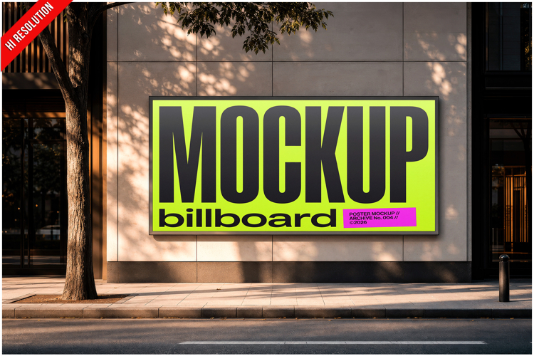 Street Wall Billboard Mockup example image 1