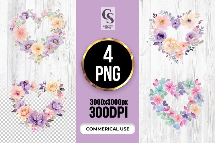 Floral Wreath Clipart Image 12