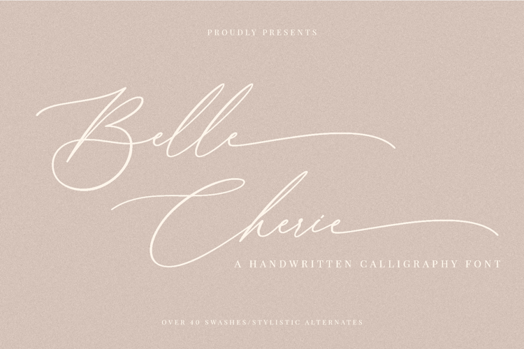 Belle Cherie Elegant Script Font