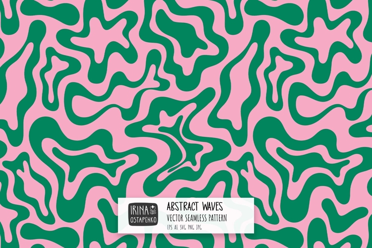 Abstract Wave Seamless Pattern