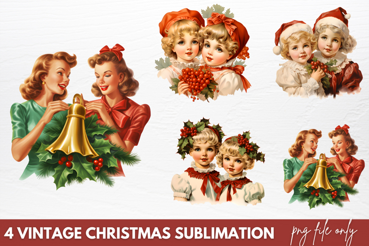 Vintage Christmas Clipart Image 4