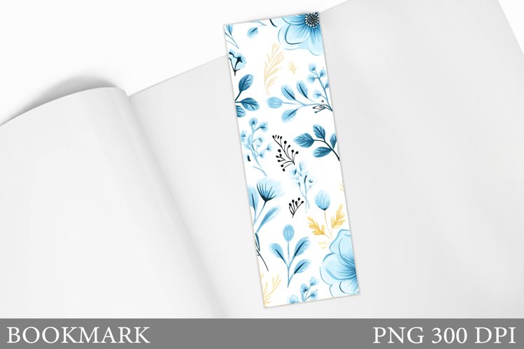 Floral Bookmark Design. Flowers Bookmark Sublimation