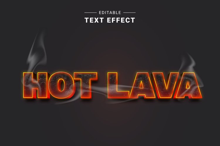 Editable Text Effect for Illustrator. Vector Graphic styles example image 1