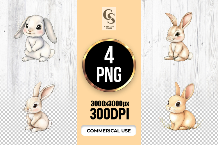 Cute Bunny Clipart  Image 3