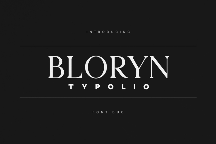 Bloryn & Typolio - Elegant Font Duo