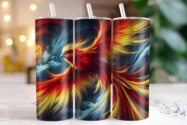 Cardinal Bird Tumbler Wrap | Sublimation | Tumblers