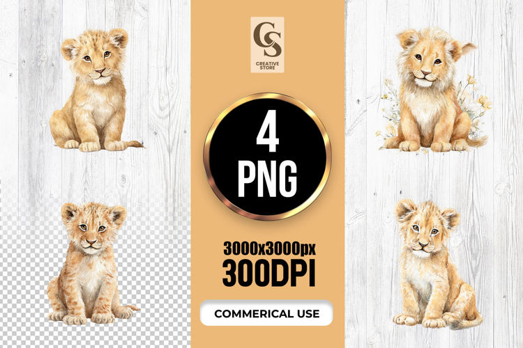 Cute Lion Clipart Image 12