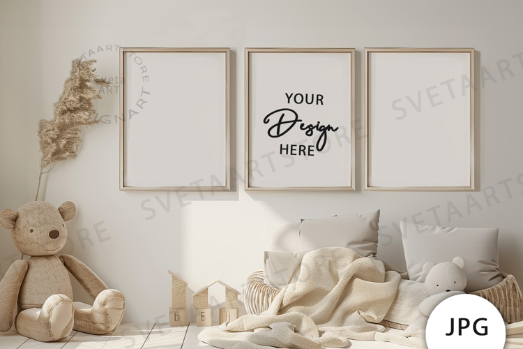 Frames Mockup, Baby Room Mockup JPG