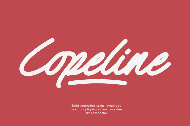 Copeline | Monoline Script