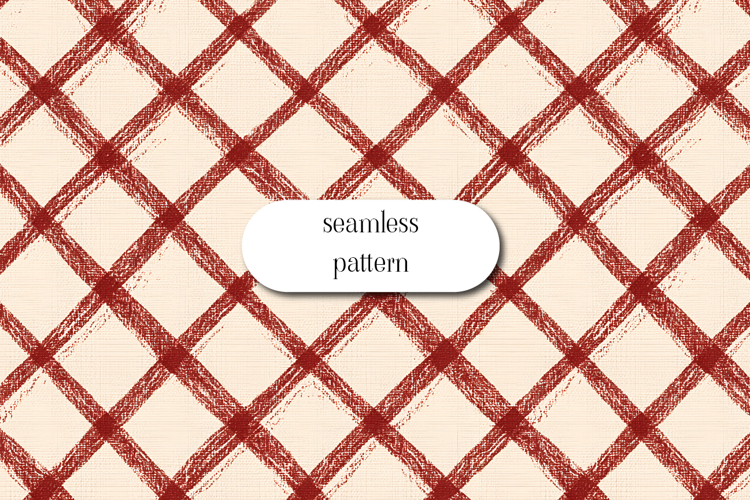 Rustic Red Plaid Seamless Digital Paper Vintage Checkered