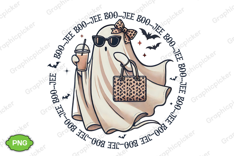 Halloween Boo-Jee Ghost Loepart Print, Halloween Boo-Jee PNG example image 1