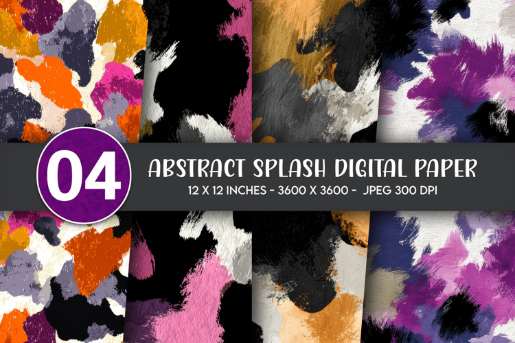 Abstract splash digital paper