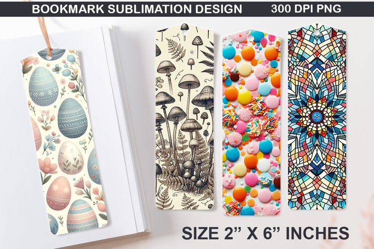 Easter Bookmarks Sublimation - 4 Bookmark Design