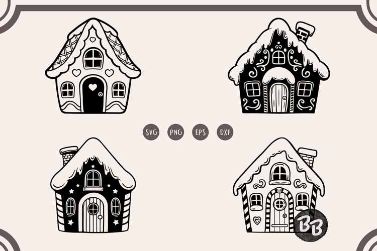 Gingerbread House svg Bundle, Gingerbread house cut file