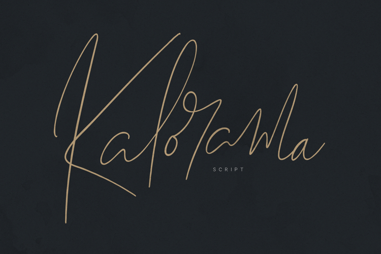 Kalorama Script Elegant Signature Handwritten Font