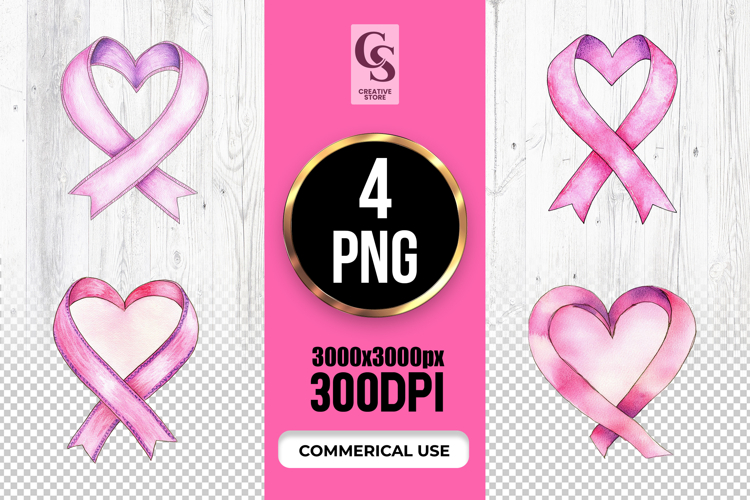 Pink Ribbon Clipart  Image 2