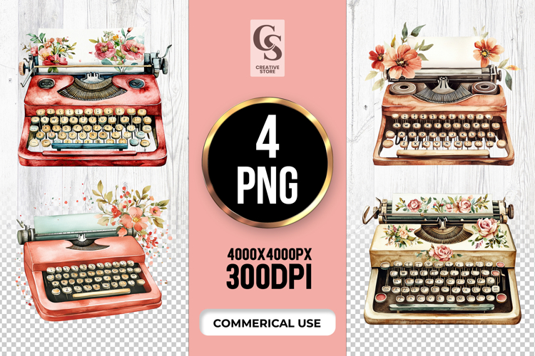 Typewriter Clipart Image 9