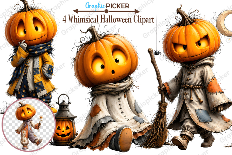 Vintage Pumpkin Clipart Image 19