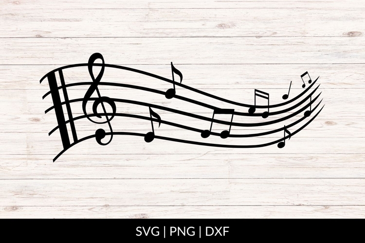 Hand Drawn Sheet Music Notes SVG