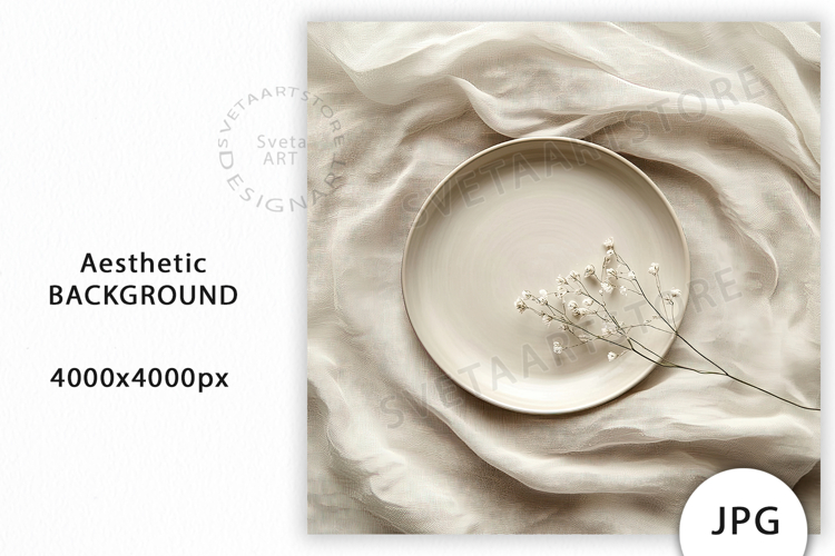 Aesthetic Neutral Background, Mockup JPG